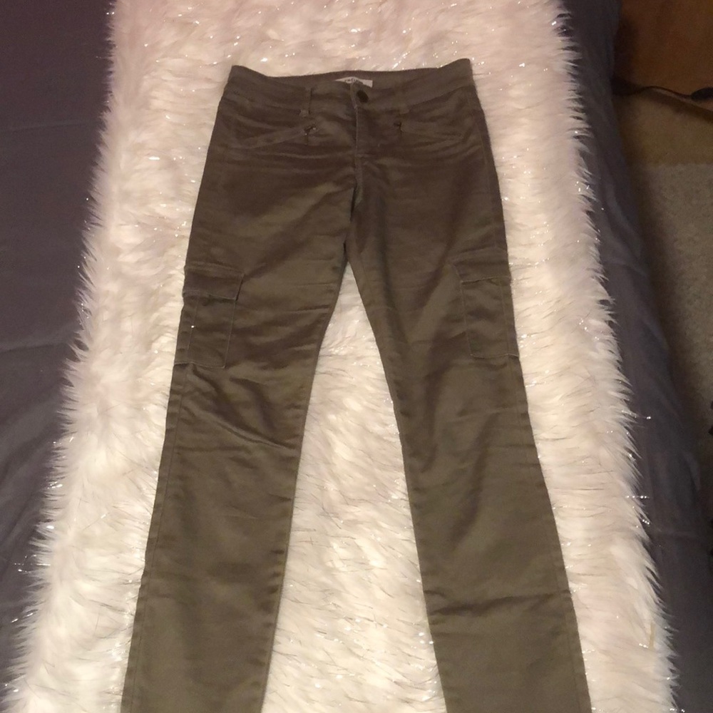 Olive green charolette russe cargo pants